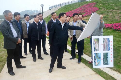 上饒市人大副主任、鄱陽縣縣委書記張禎祥蒞臨新昌南湖西河濕地公園項(xiàng)目